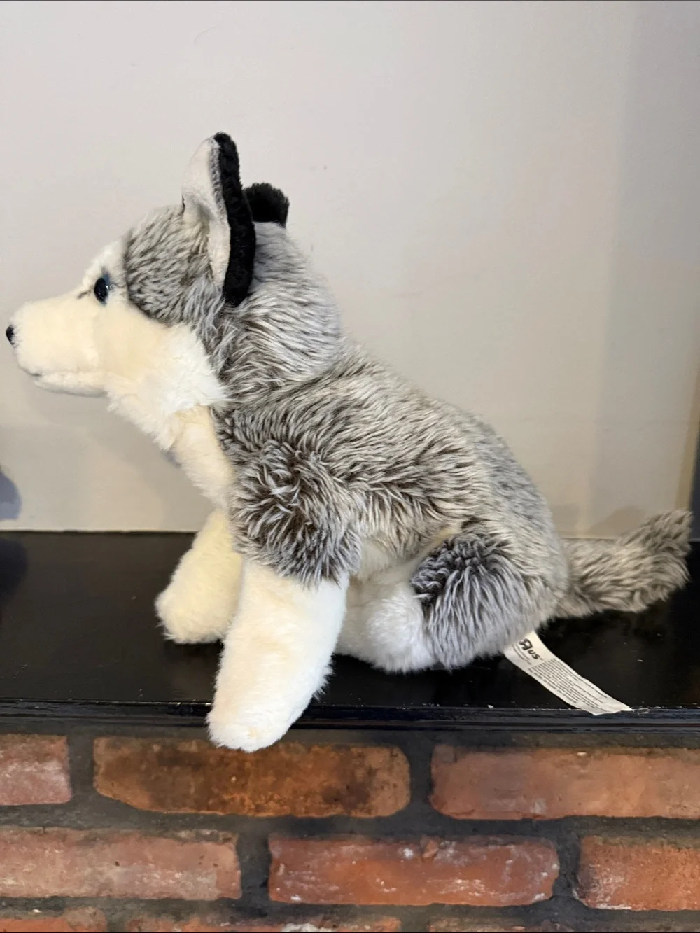 Gray and White Husky Plush Dog Toy - Soft Pet-friendly Plush